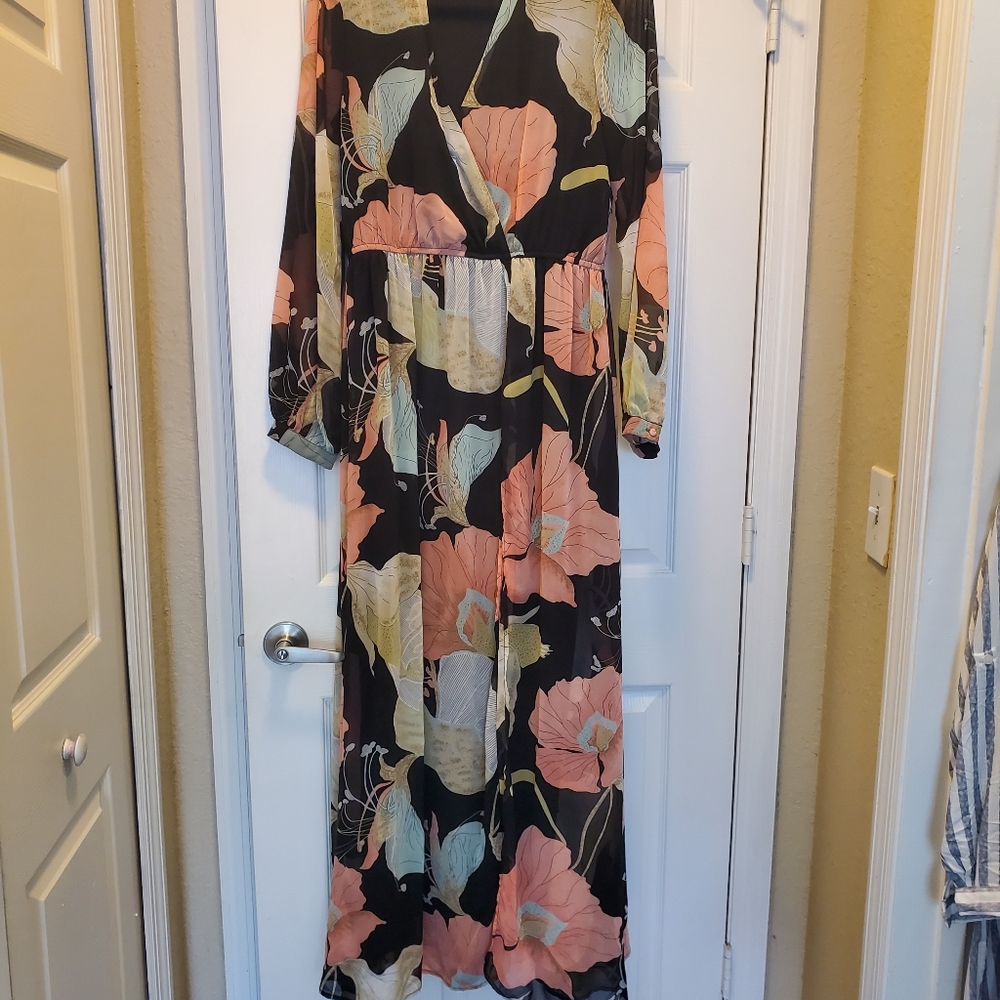 Wedding guest floral dress
